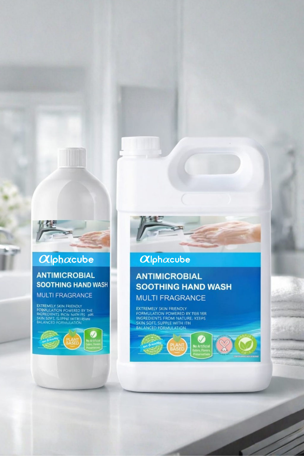 6 AlphaCube Antimicrobial Soothing Hand Wash – Gentle Plant-Based Hand Cleanser - Image 1