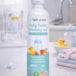 Alphacube Baby Bottle Wash Liquid – Safe Feeding Bottle & Nipple Cleaner